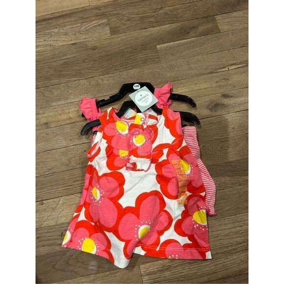 Bundle of girls nine items tops bottoms dresses size 12M - Picture 2 of 11